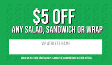 Load image into Gallery viewer, 2"x3.5" VIP Athlete Lifestyle Discount Cards *LOCATION SPECIFIC

