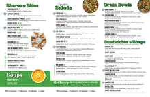 Load image into Gallery viewer, 11"x17" Tri Fold Glossy Take Out Menus EDDM Fall / Winter 2025
