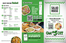 Load image into Gallery viewer, 11"x17" Tri Fold Glossy Take Out Menus EDDM Fall / Winter 2025
